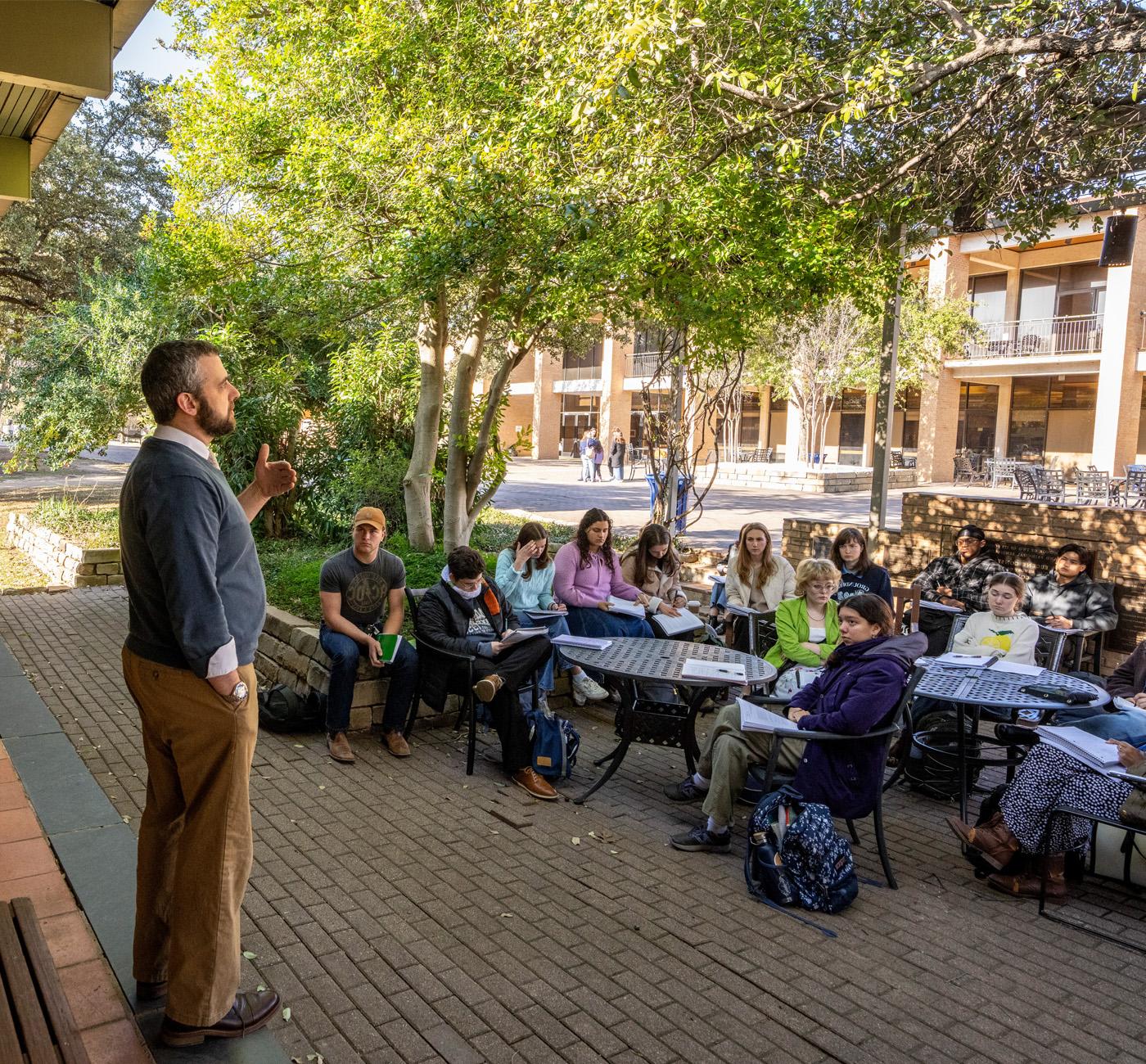 Campus outdoor class